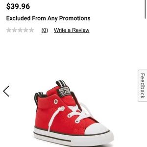 Red high top Converse
